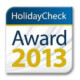 CLUB HOTEL DOLPHIN RECEIVES THE COVETED  HOLIDAYCHECK 2013 AWARD FOR SECOND CONSECUTIVE YEAR