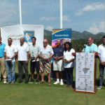 The winners of the Oman Air Golf Classic 2013 with Gihan Karunaratne, Country Manager for Sri Lanka and Maldives, Oman Air, the team at Oman Air and the organisers – The Victoria Golf and Country Club