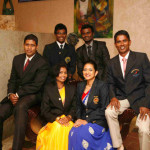 Seated front L – R:Anuraji De Silva, Hansa Withanawasam, Samantha Wettasinghe, Susuantha Mawela. Back row: Achintha Jayasekara, Ashan Sanjeewa